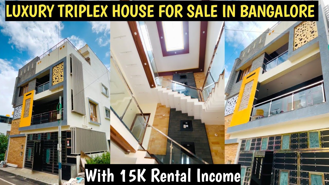LUXURY TRIPLEX 🎉 HOUSE FOR SALE IN BANGALORE🤩