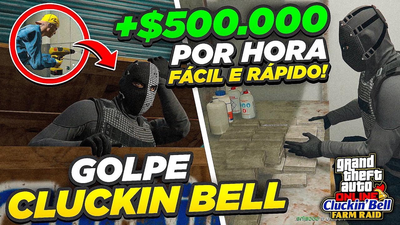 COMO FAZER o GOLPE do CLUCKIN BELL SOLO e FURTIVO no GTA 5 ONLINE (GUIA COMPLETO)