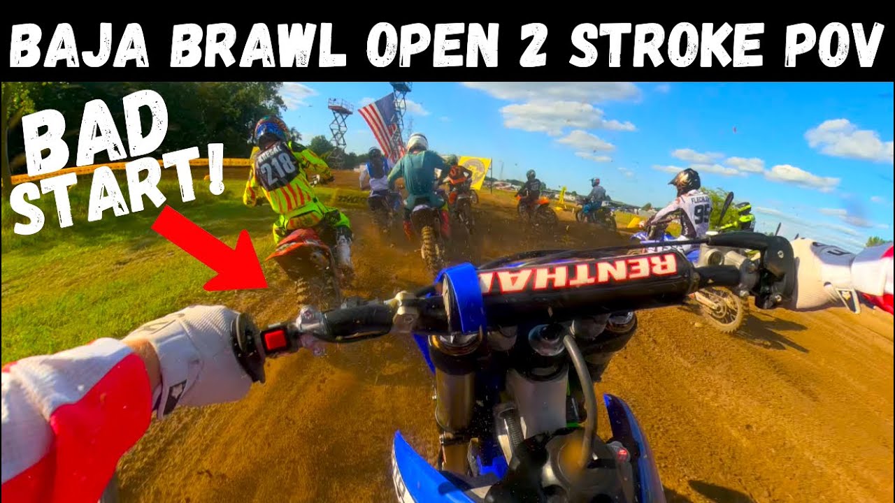125cc vs Big Bore 2 Strokes on Wide Open Sand Track! Jace Baker Baja Brawl Open 2 Stroke GoPro POV
