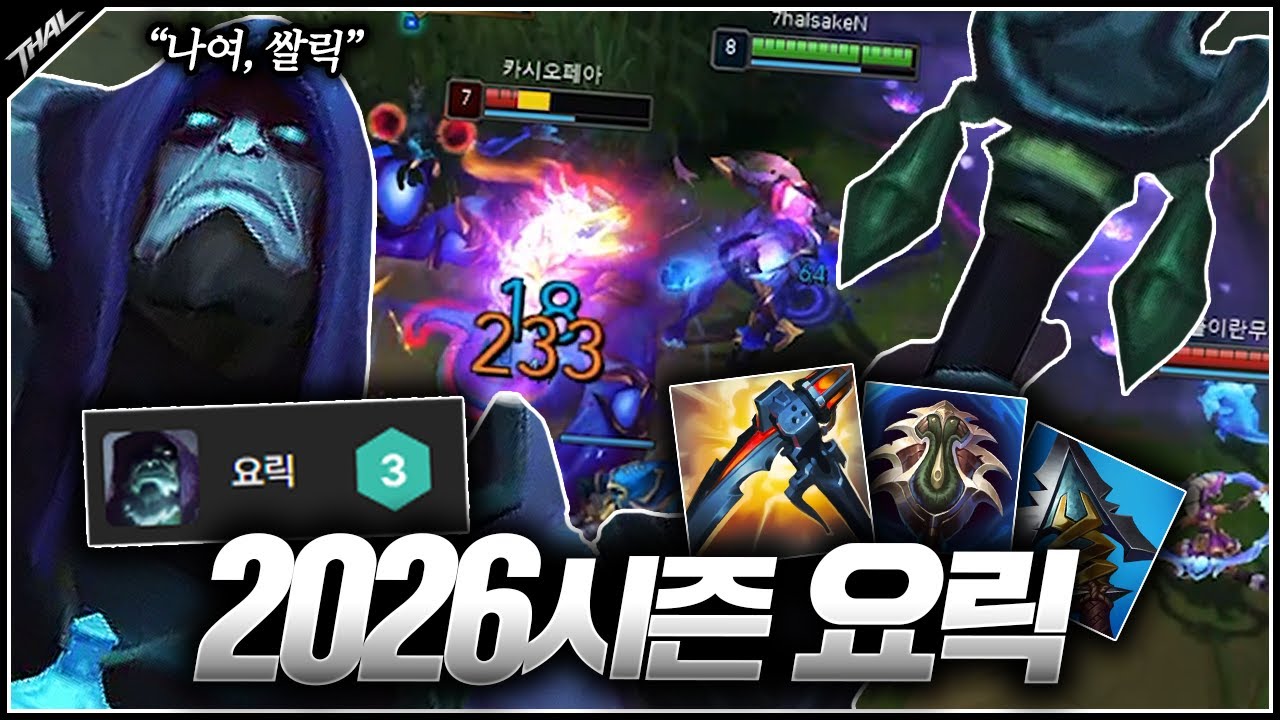 2026시즌 대 원딜메타에서 요릭으로 통나무 드는 사람