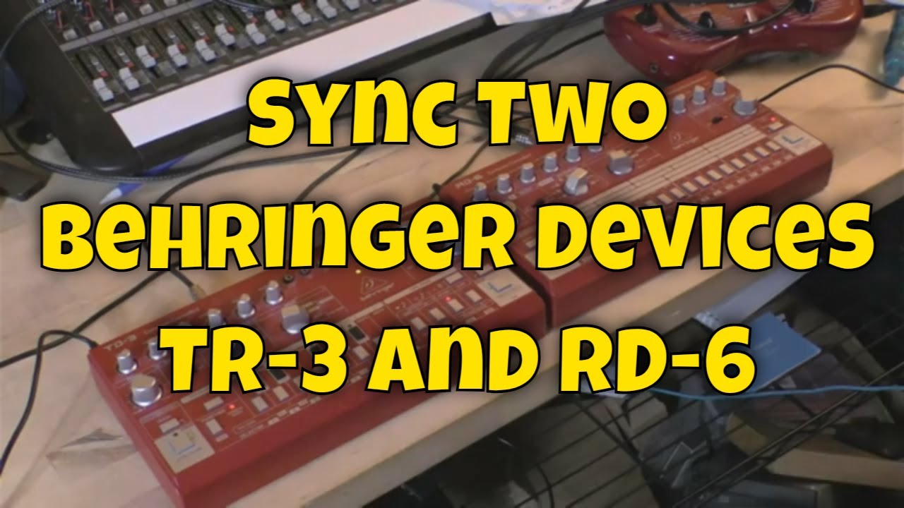 Синхронизация Behringer RD6 и TR3