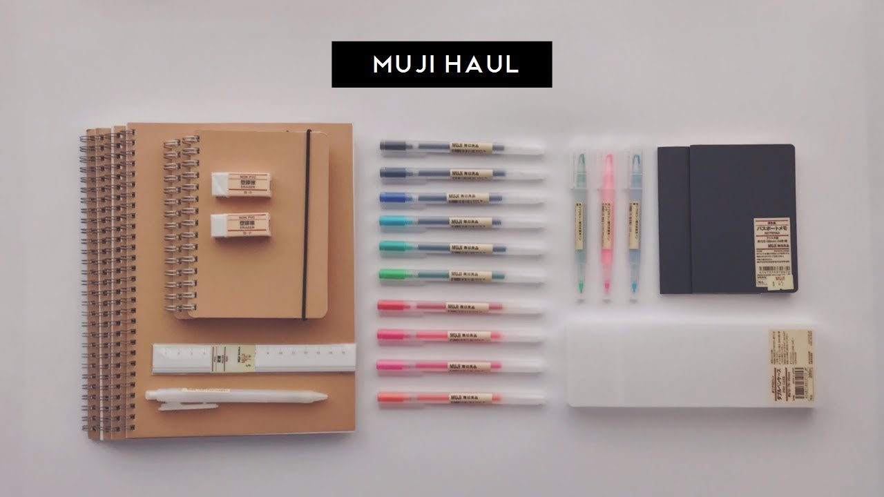 muji stationery haul // october 2017