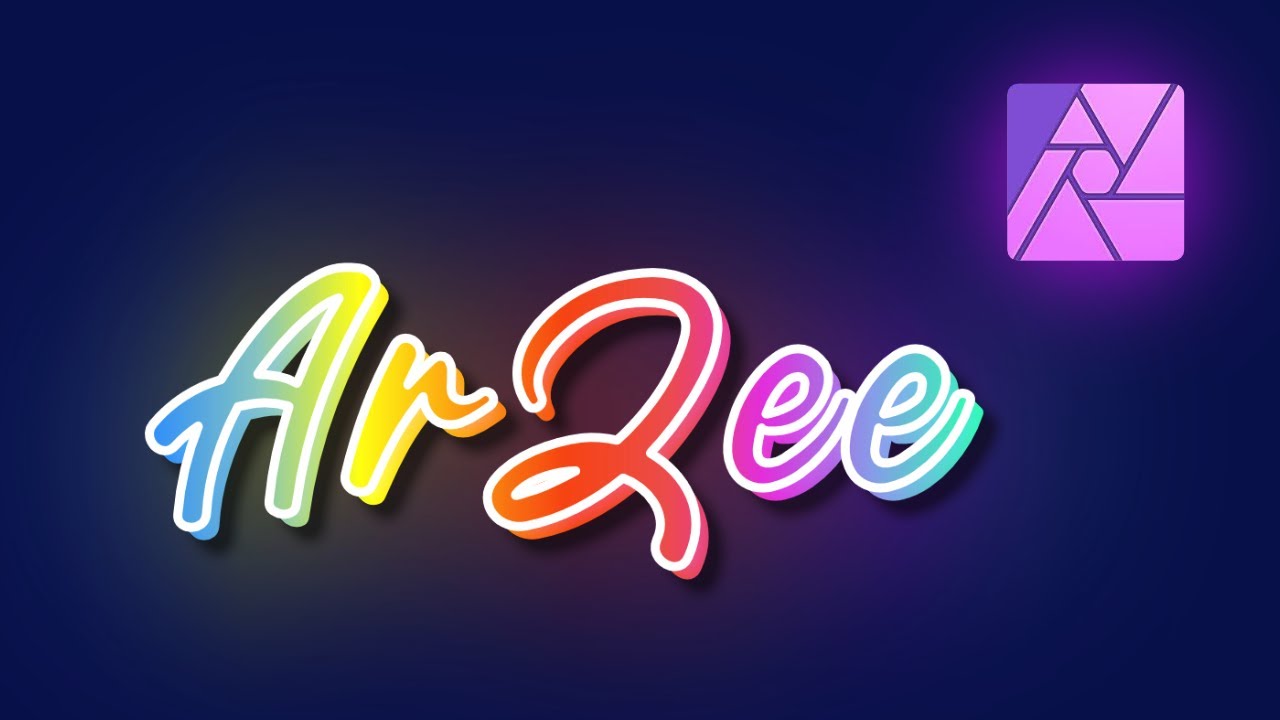 Colorful Text Effect Affinity Photo Tutorial