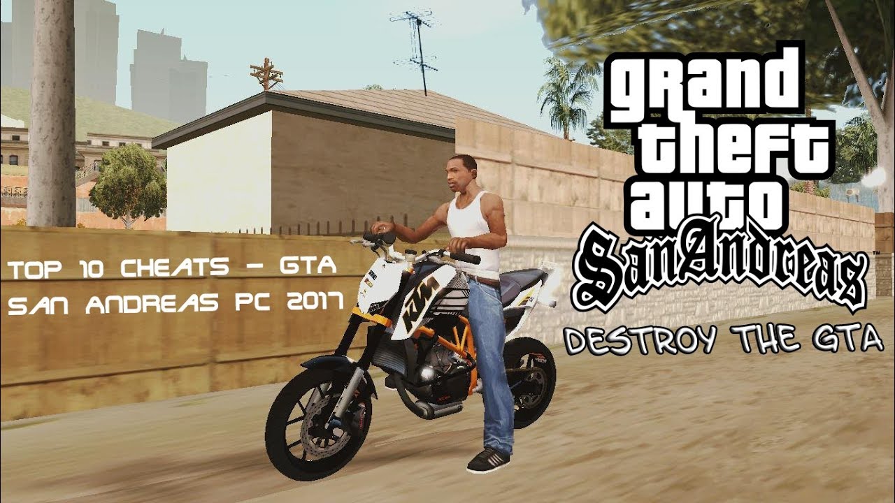 Top 10 Cheats - GTA San Andreas PC 2017