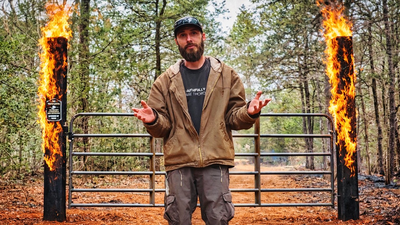Fire‑Hardened Cedar Gate for the Homestead