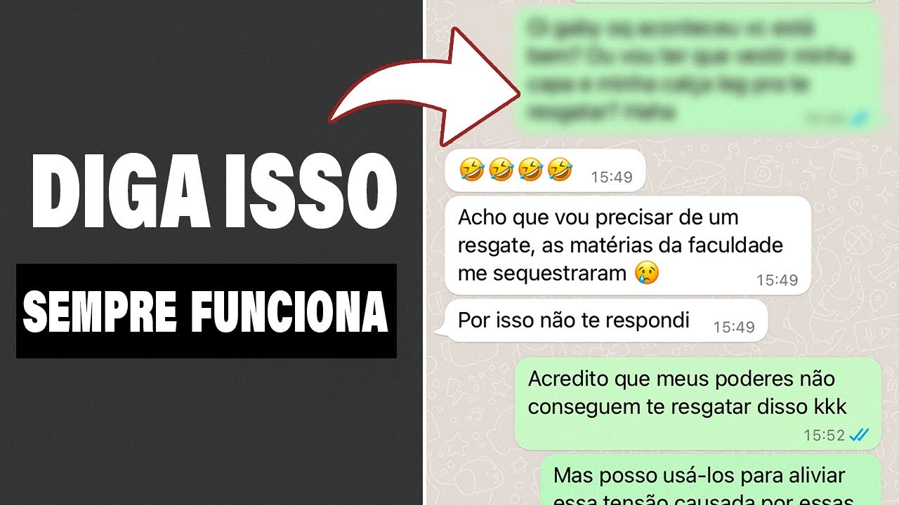 Eu mando isso quando elas me deixam no VÁCUO