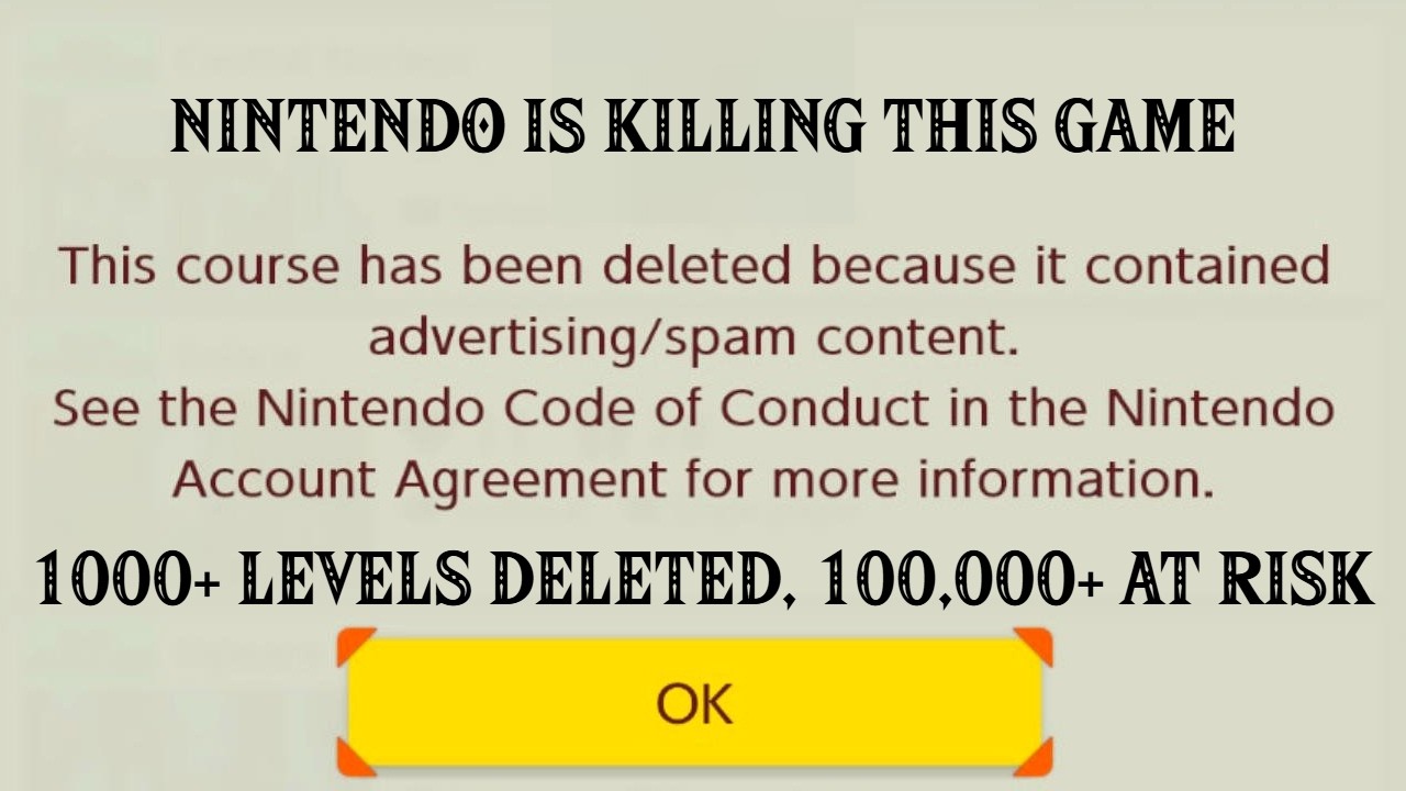 Nintendo Is Actively Killing Mario Maker 2. We Need Your Help to Stop Them
