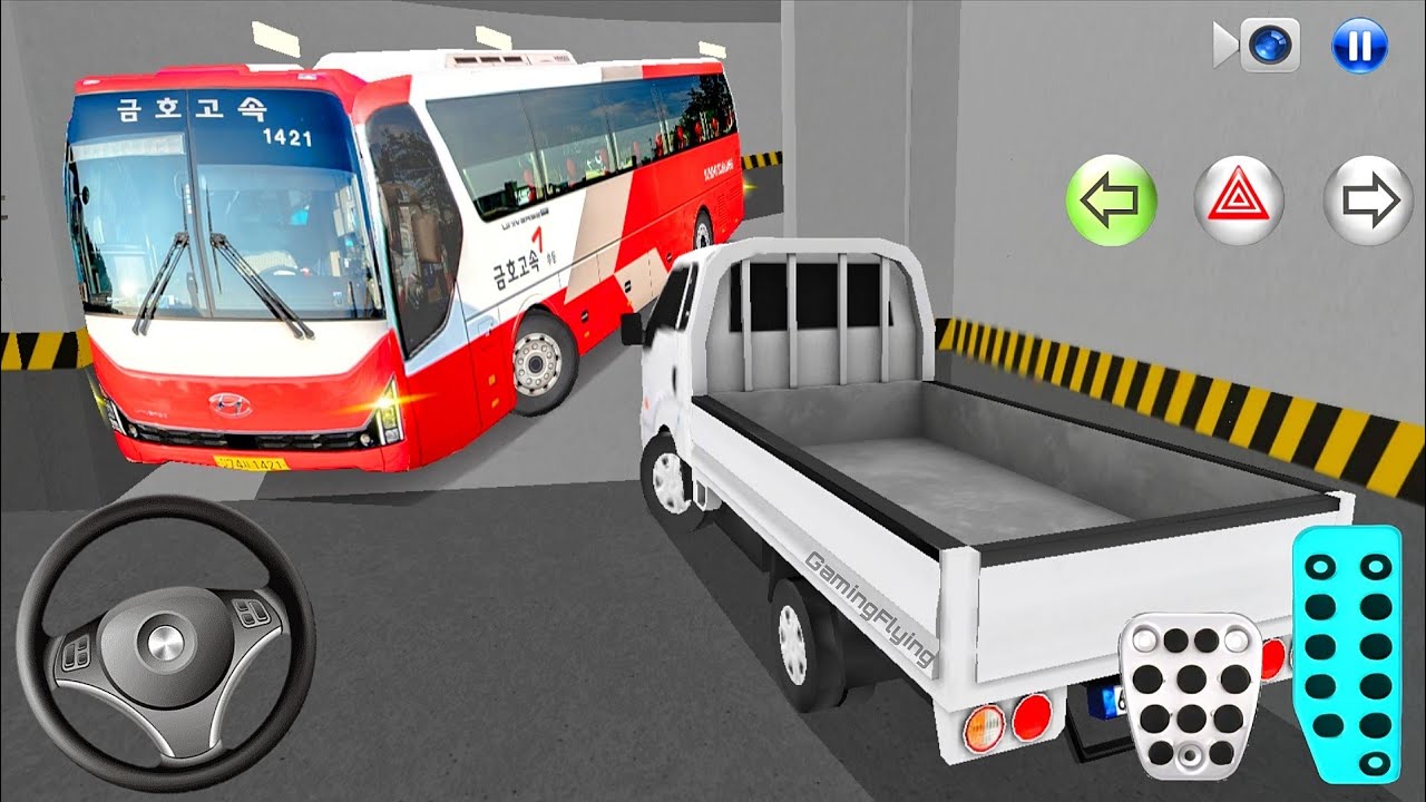 New Kia Express Bus Stuck in Parking Garage - 3D Driving Class - Car Game - 3D Driving Class 2026