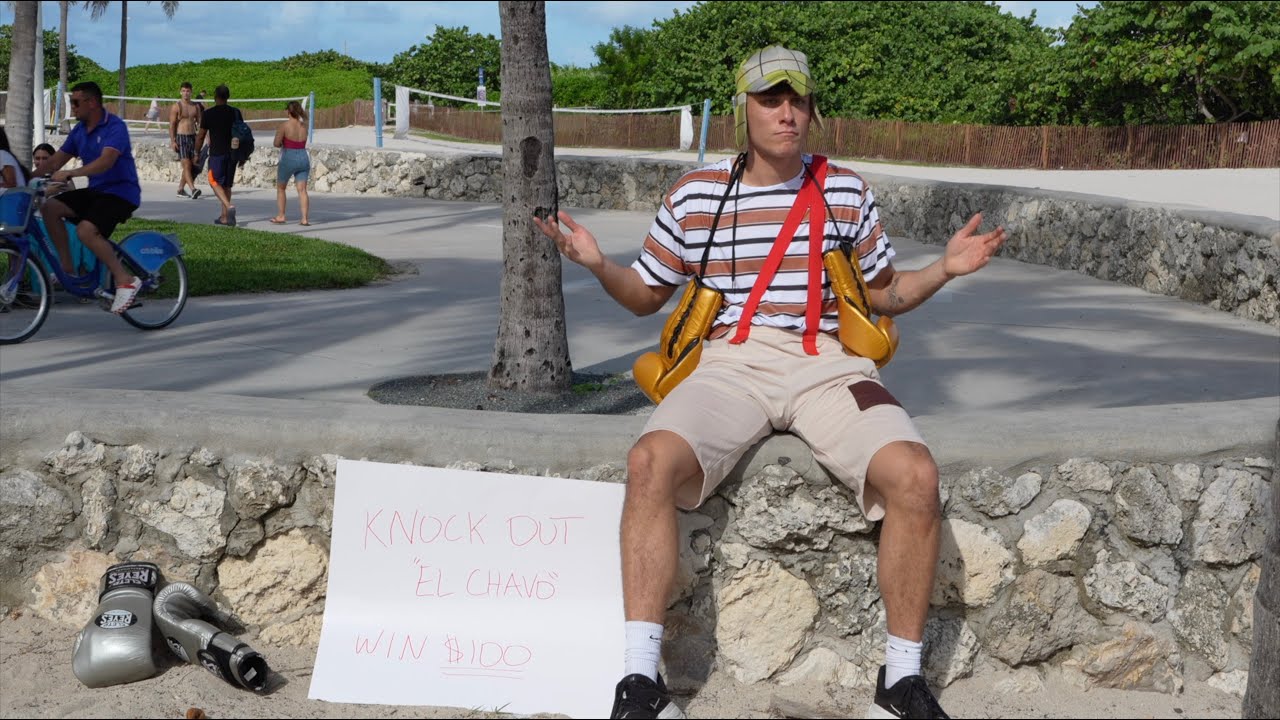 Knock Me Out, Win $100 vs Strangers (El Chavo edition Episode.1)