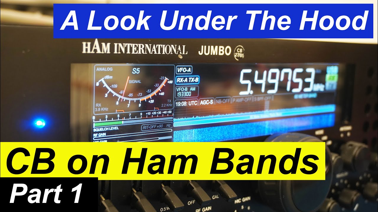 Взгляд изнутри на переделанную радиостанцию ​​CB, 1980 Ham International Jumbo, часть 1