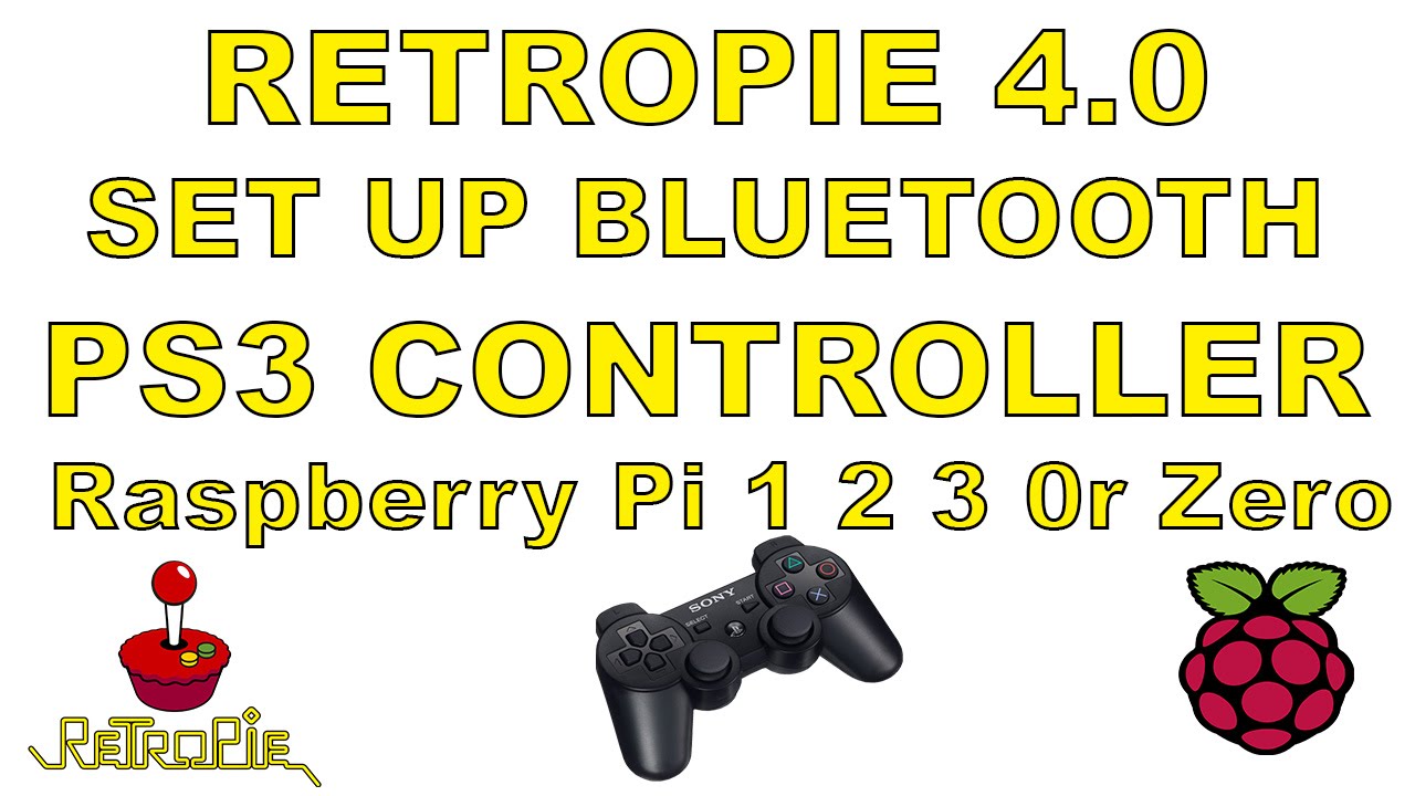 Retropie 4.0 How To Set Up Bluetooth Ps3 Controller Raspberry pi 1 2 3 Or Zero