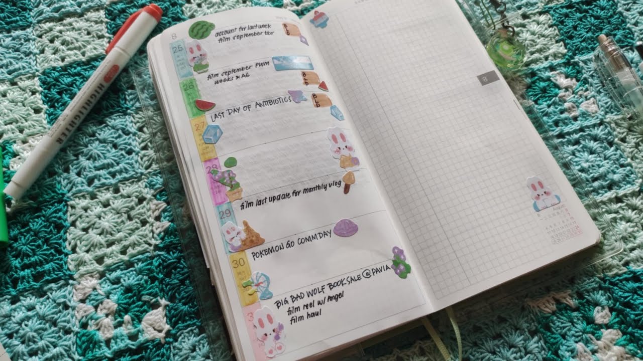 Sick Day Plan With Me in my Kinbor Weeks 2025 | August 25-31