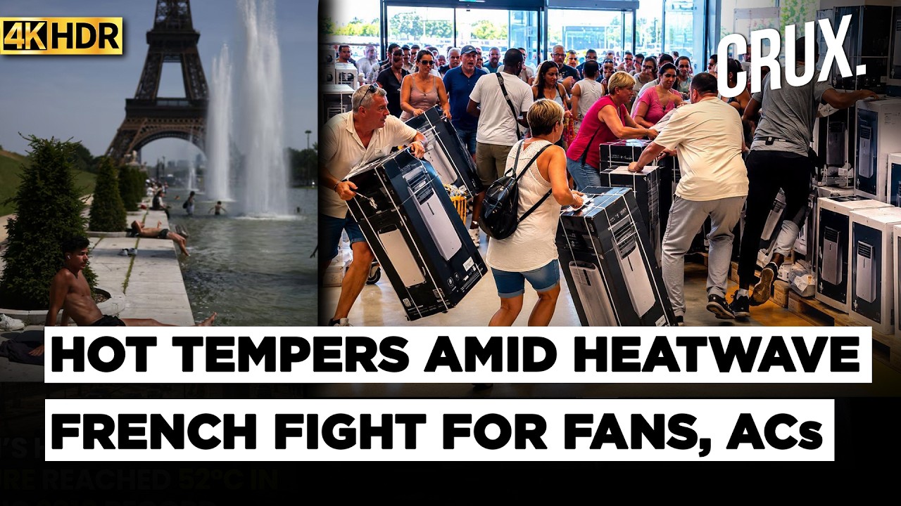 WATCH: France Heatwave Drivers Shoppers To Fight Over Discounted Air Conditioners And Fans | Europe