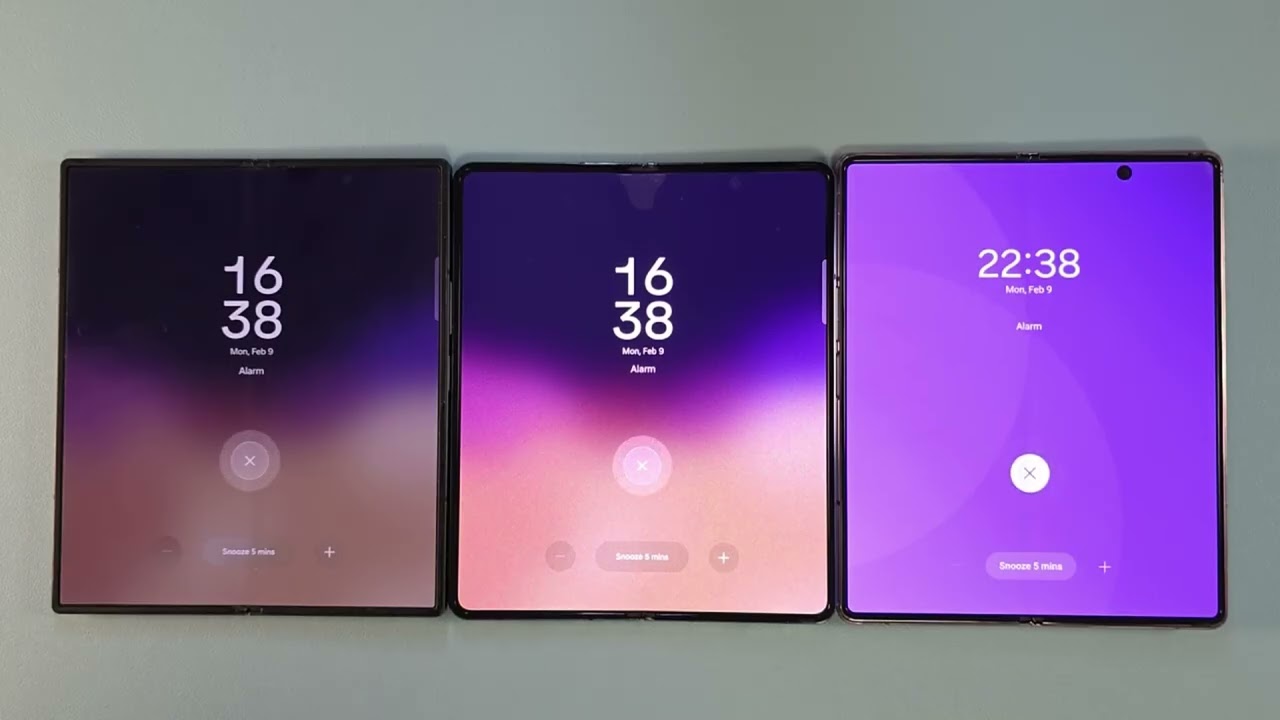 alarm clock & snooze samsung galaxy z fold 6 samsung z fold 4 samsung z fold 2