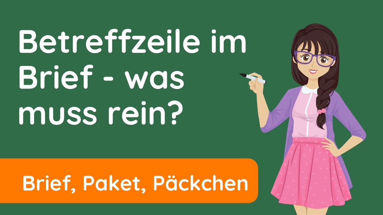 Das bedeutet die Betreffzeile ✅  im Brief