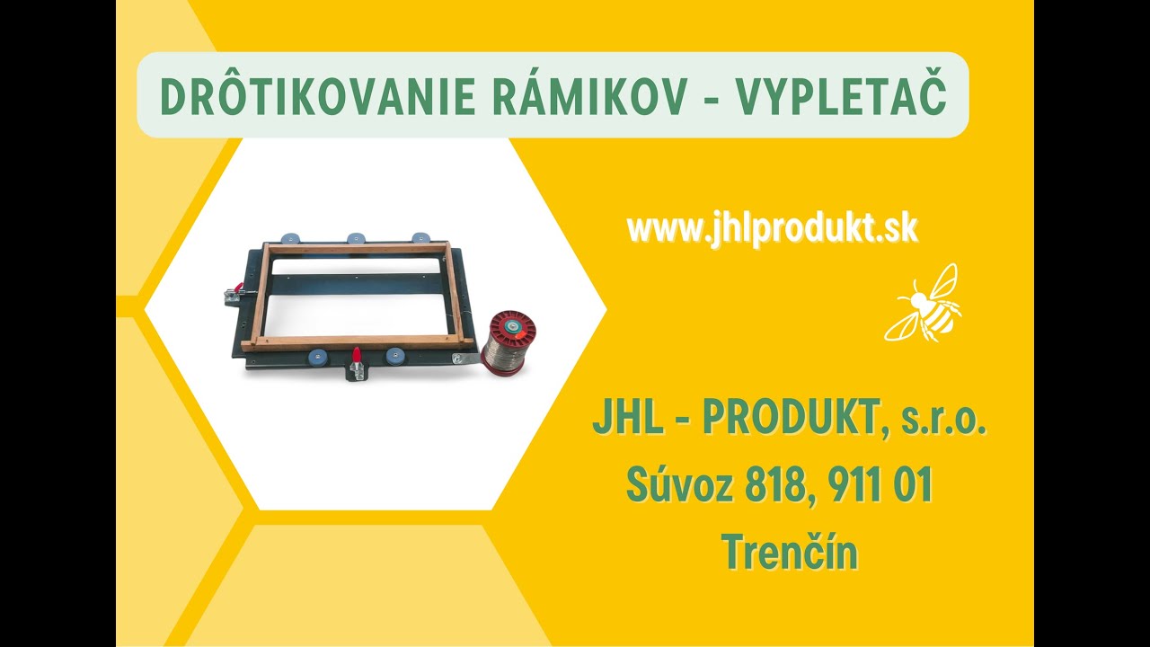 Drôtikovanie rámikov - VYPLETAČ rámikov - FRAME WIRING for beekeepers