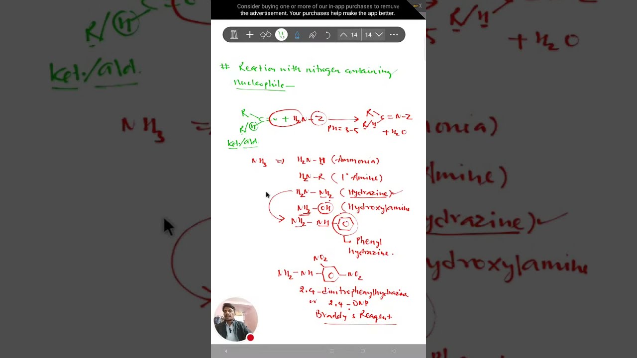 🔴Carbonyl compounds 🔥 Reactions of nitrogen containing nucleophile #jee#neet