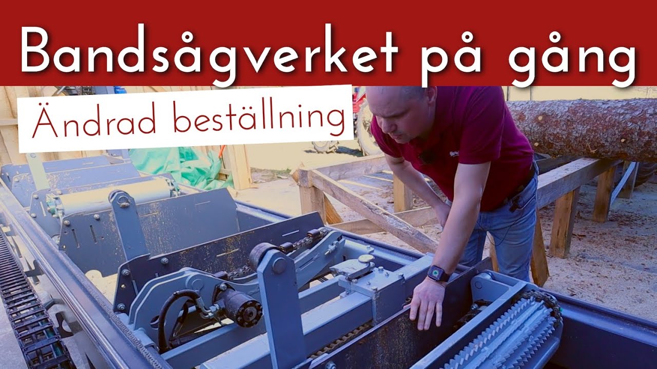 Vi har ändrat oss om bandsågverket - Trak-Met TTP600 Standard Hydraulik