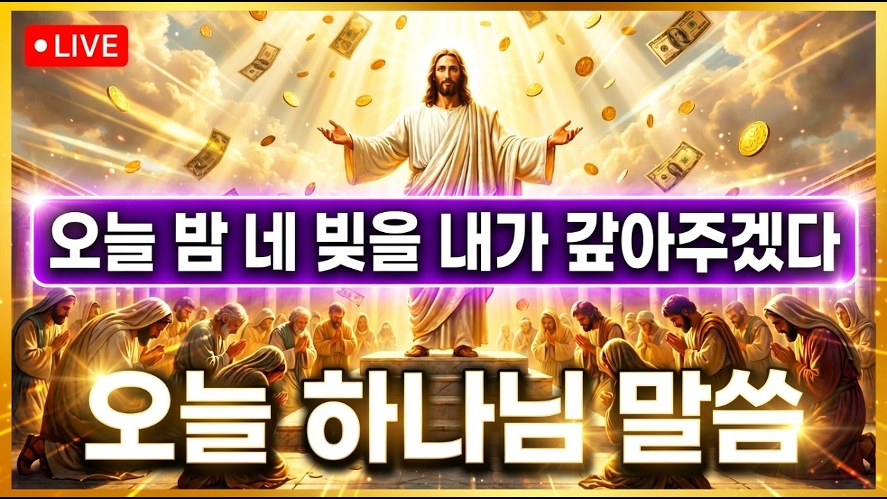 오늘 밤 네 빚을 내가 갚아주겠다 ✝️오늘 하나님 말씀✝️God's Message Now