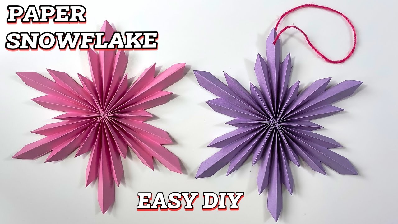 Paper snowflake, Things from paper, Paper craft, Paper craft ideas, Easy Origami