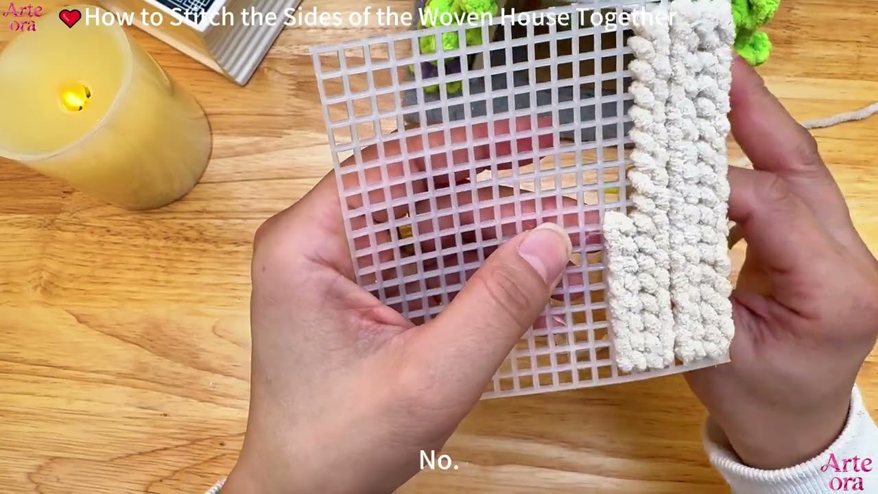 5、How to Stitch the Sides of the Woven House Together