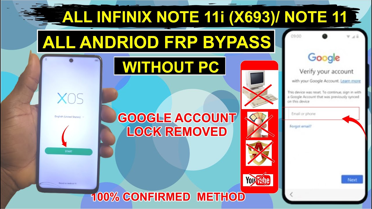 Infinix Note 11/Note 11 Pro Frp Bypass Android 11 (X663/X697) Share App ✅ Without PC Remove GMail