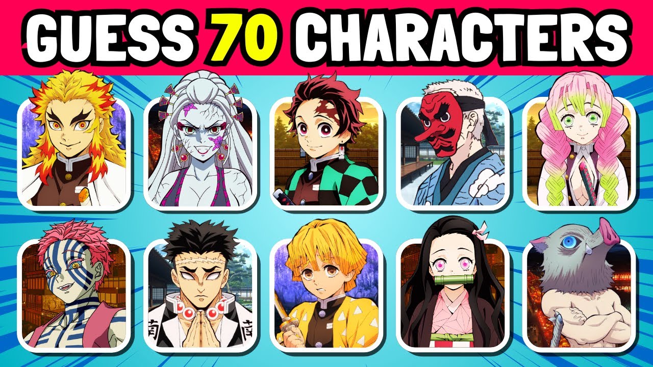 ⏰ GUESS 70 DEMON SLAYER CHARACTERS BEFORE TIME RUNS OUT!⏰ | Demon Slayer Quiz