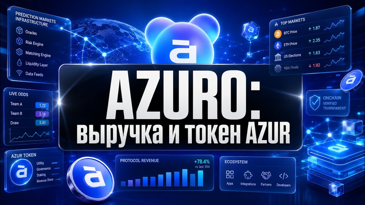 Azuro: два подхода к рынкам предсказаний Токен $AZUR с историей падения (vs Polymarket) обзор review