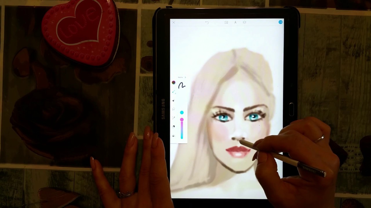 Учимся рисовать лицо в программе COLOR. Графическая программа для новичков! Drawing in program COLOR