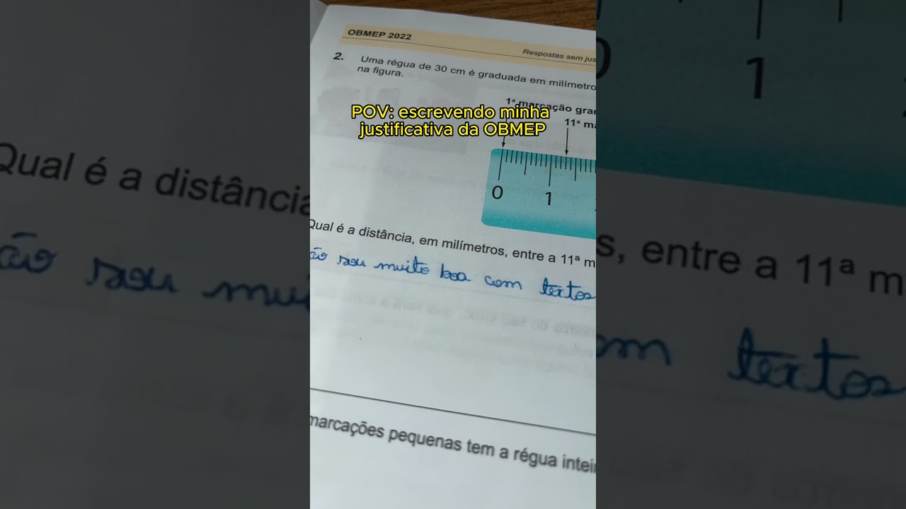 Se come&ccedil;ar a justificativa assim ganha 100% da nota da quest&atilde;o. #obmep #matematica