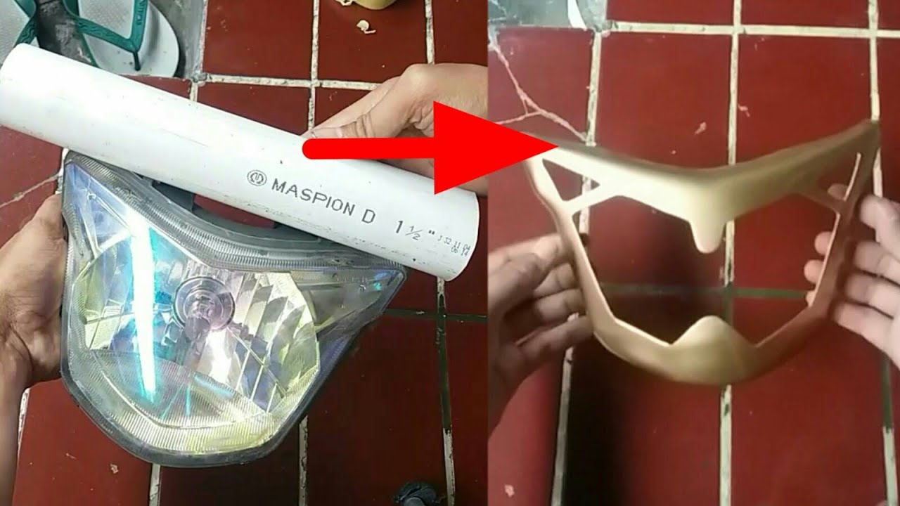 Membuat Cover Head Lamp atau Cover List Head Lamp Dari Pipa Paralon