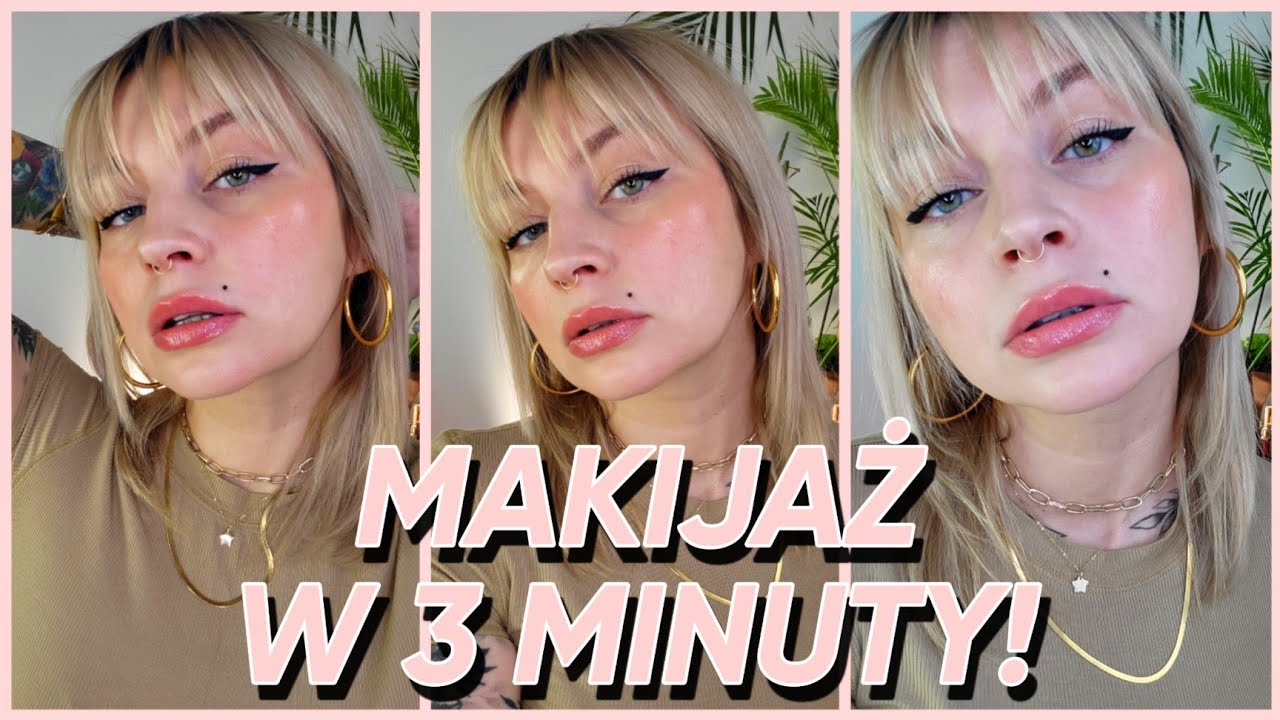 🔴 MAKIJAŻ W 3 MINUTY  - BEZ PODKŁADU!  Kinga The Pink Rook