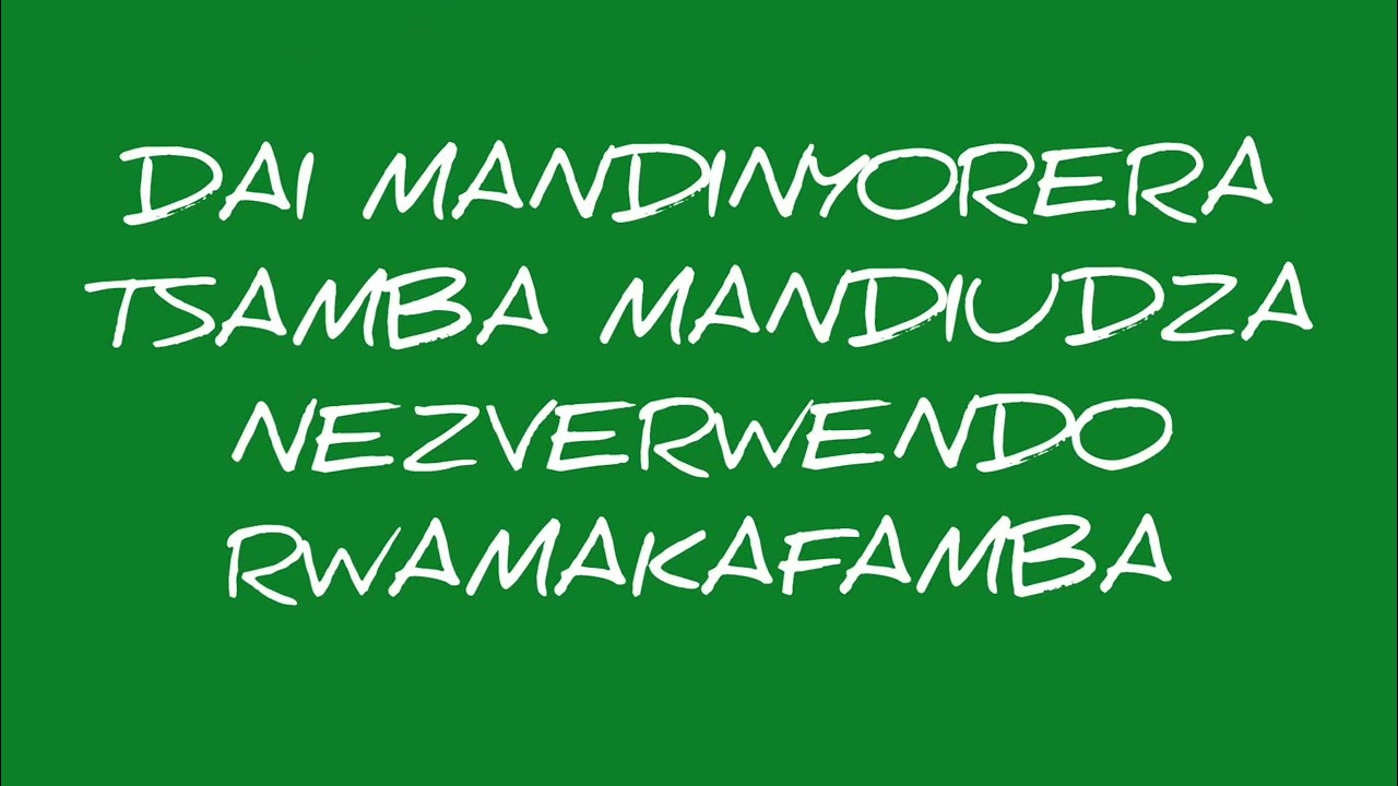 Travolta-Tinotenda (kwamupfiga nebwe) karaoke version (Black and Proud album)