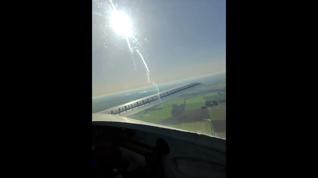 G-MUSO Long-EZ POV. UK Coast.