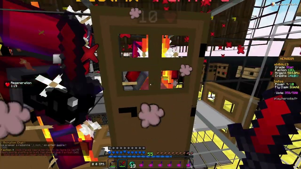 ⚠️ je TEST un pack XRAY pour PVP  sur MINECRAFT (insane MDRR) Herodia !