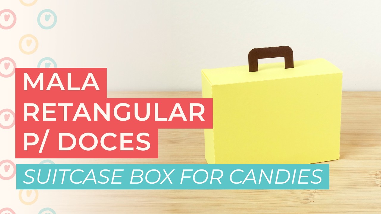 Mala retangular para doces | Suitcase box for candies
