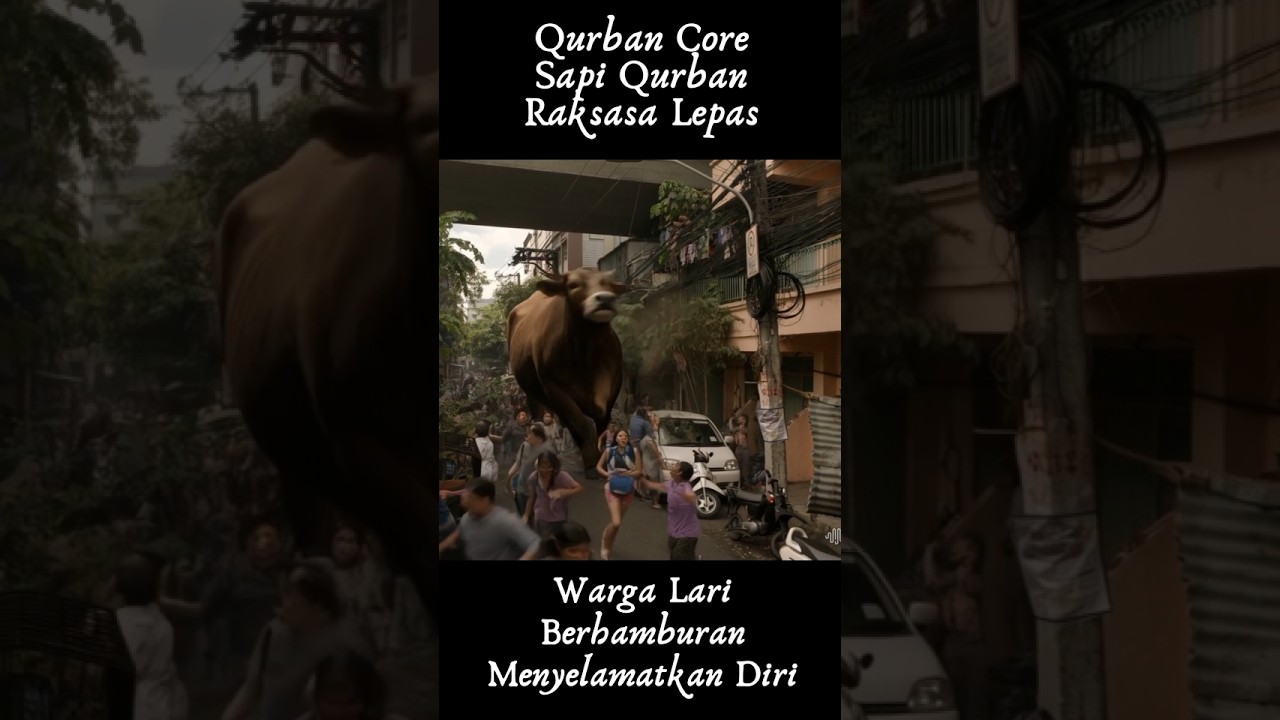 SAPI KURBAN RAKSASA LEPAS! Ngamuk Kejar Warga Lari Berhamburan #sapikurbanterbaik