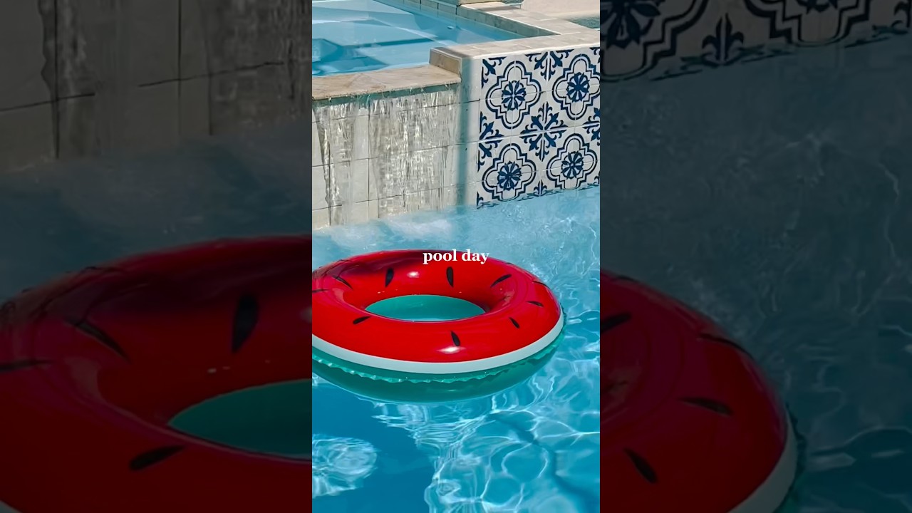 Pool day!! 🏊&zwj;♀️🍉#recommended #pool #summerdrink #lululemon #swimming #hobbies #aesthetic #poolday