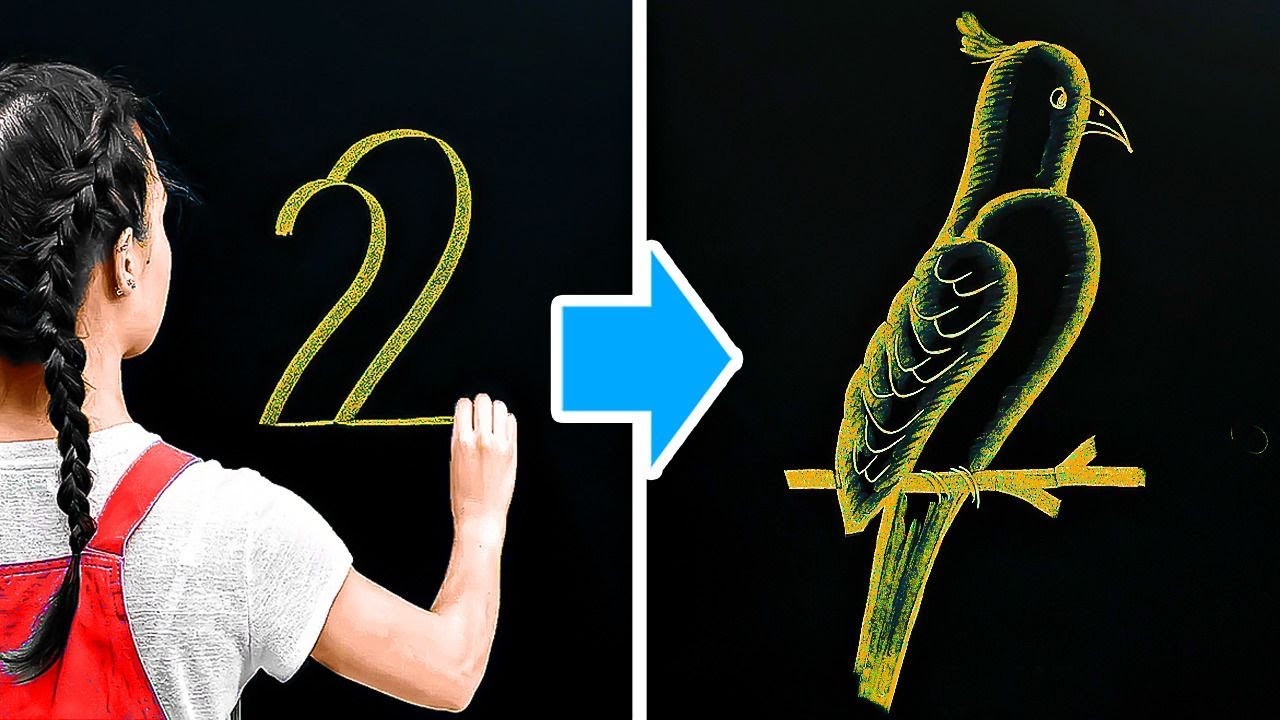 VOLTA ÀS AULAS || Truques Fáceis Para Desenhos