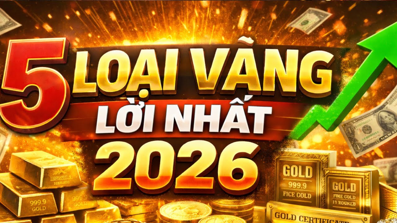 TOP 5 LOẠI VÀNG SINH LỜI CAO NHẤT 2026: SJC KHÔNG NHƯ BẠN NGHĨ!