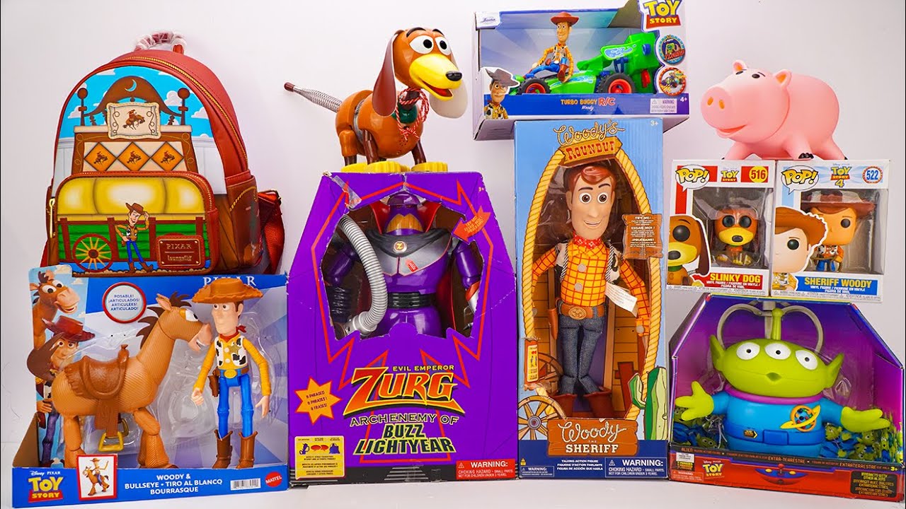 Unboxing Disney Pixar Toy Story toy collection ASMR | Woody & Zurg & Aliens