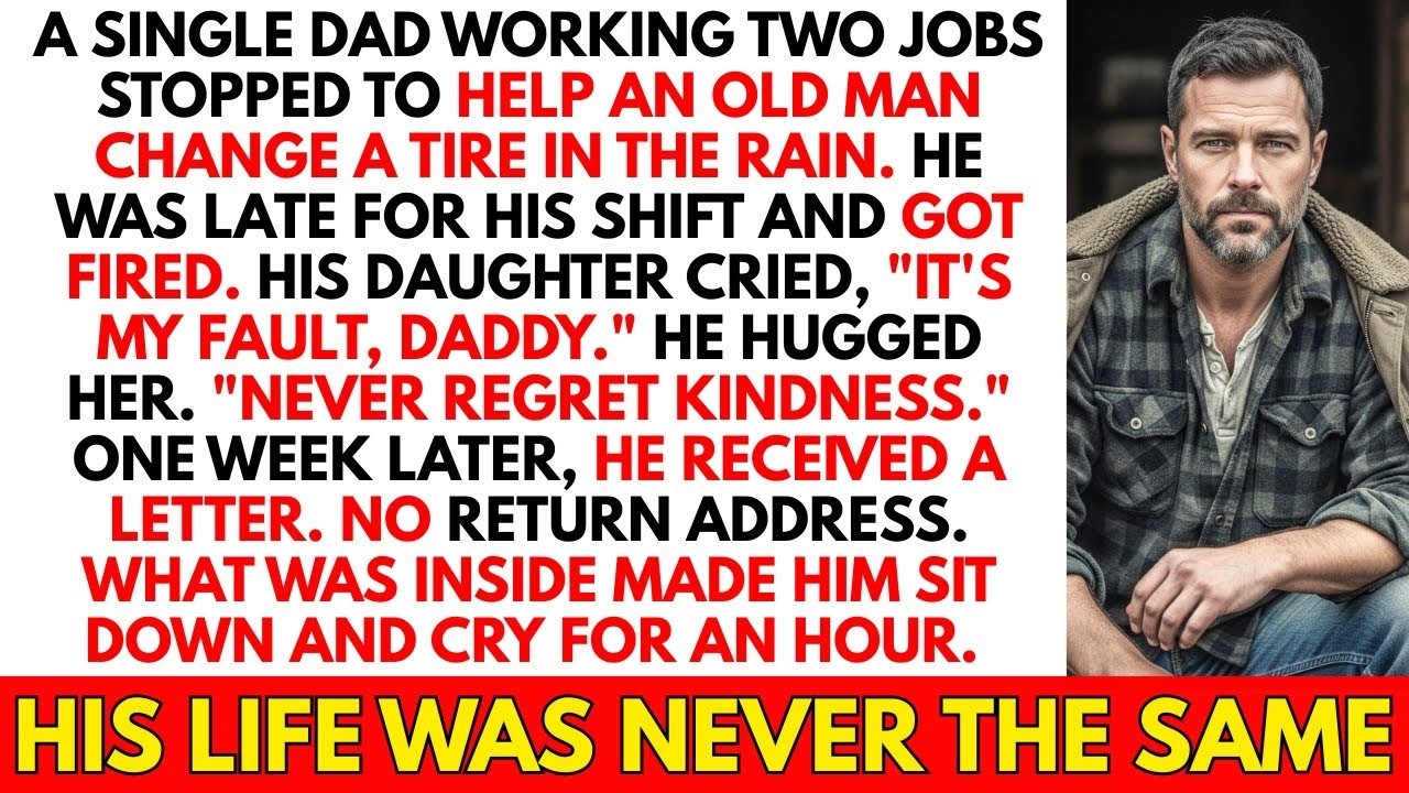 Single Dad Got Fired for Helping a Stranger  A Week Later He Got a Letter  He Cried for an Hour