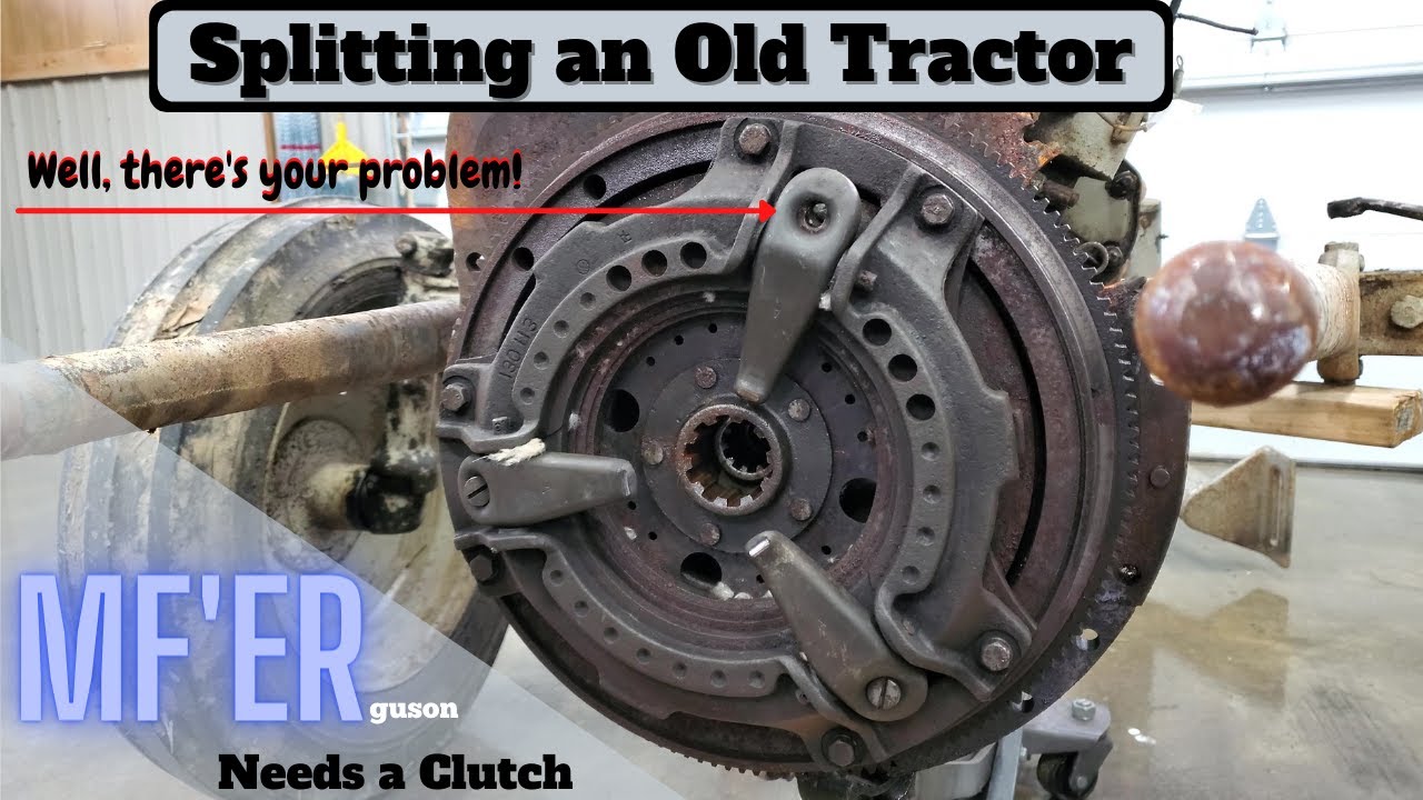 Pt. 2/3: Splitting an Old Tractor - 1955 Massey Ferguson TO35