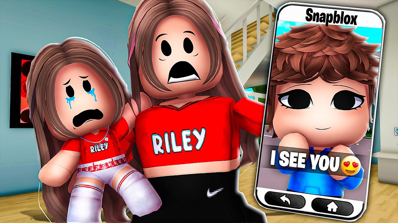 My BABY Has a Stalker In Roblox Snapchat.. (Brookhaven)