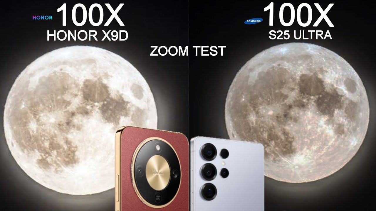 Тест Honor X9D 5G против Samsung Galaxy S25 Ultra Live 100X Zoom