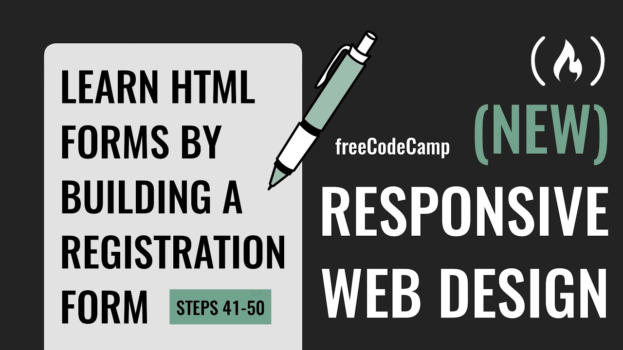 Learn HTML Forms by Building a Registration Form - Steps 41-50