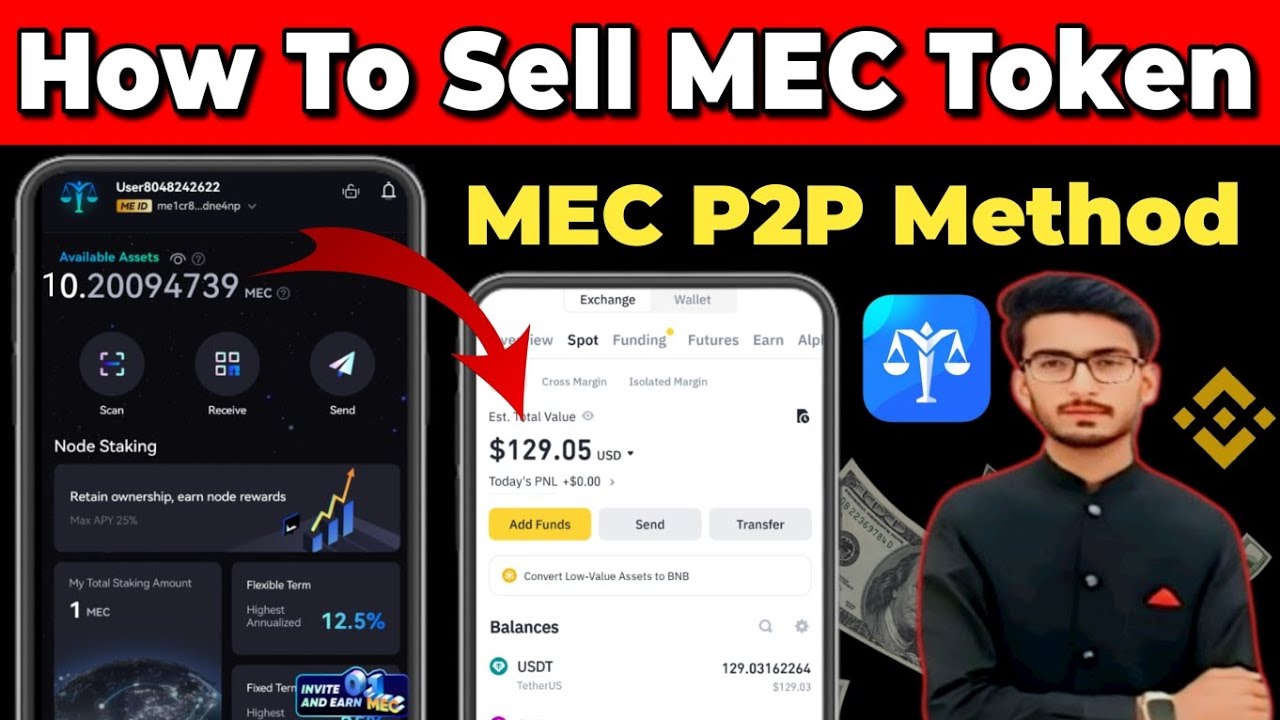 How To Sell MEC Token | Me pass Token p2p sell process  | MEC Token to Binance