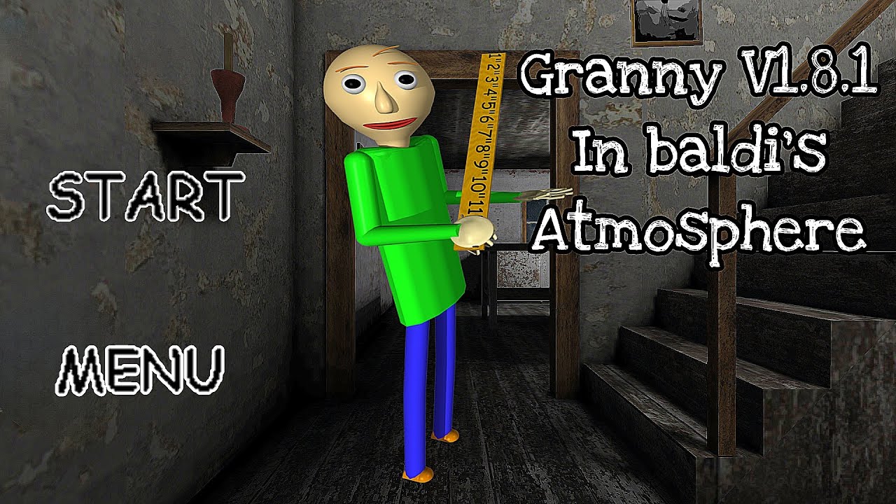 Granny v1.8.1 in baldi's basics classic Atmosphere - Extreme mode