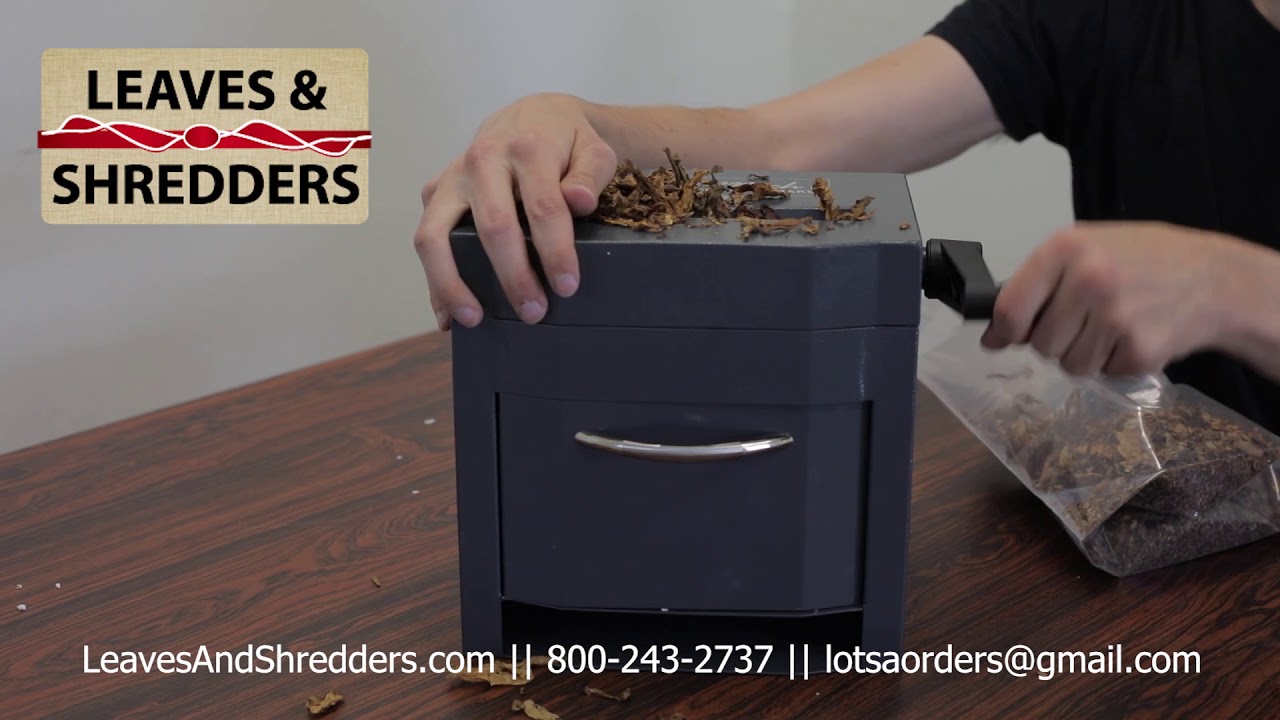 How to Shred Tobacco the EASY WAY!