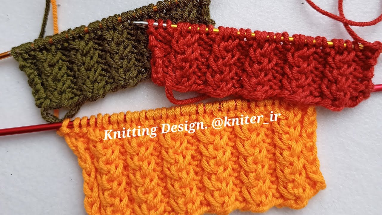 💚 Easy Knitting Pattern! Узор Спицами для Джемпера, Свитера, Шапок.Вязание✓Knitting Design ✓